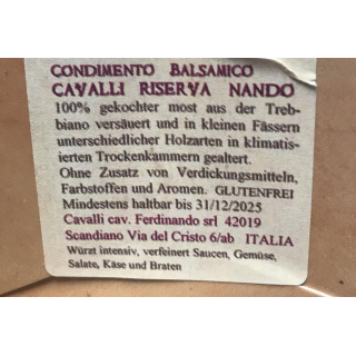 Aceto Balsamico Cavalli Riserva Nando 50ml